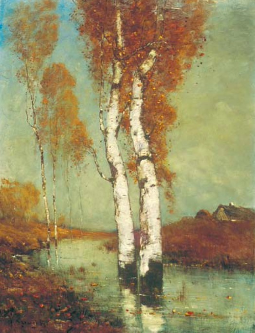 Mocsaras táj 65 5x50 5 cm olaj vászon jelezve balra lent k. spányi b. kieselbach galéria 1. aukció Mocsaras táj 65 5x50 5 cm olaj vászon jelezve balra lent k. spányi b. kieselbach galéria 1. aukció